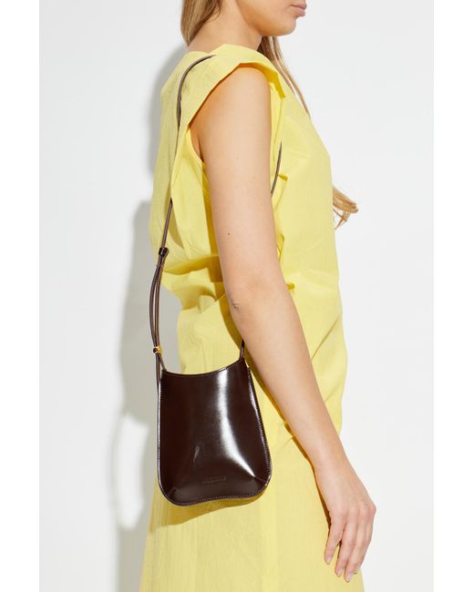 Jacquemus Brown Phone Case 'Bisou' With A Strap