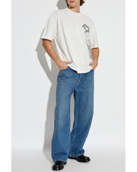 AllSaints White T-Shirt "Drip" for men