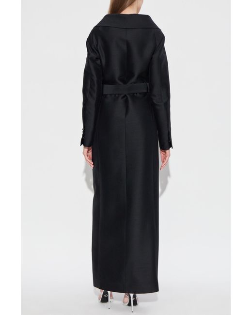 DSquared² Black Wool Coat