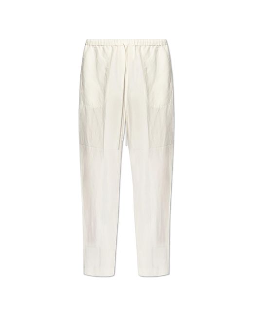 Totême  White Toteme Trousers With Pockets