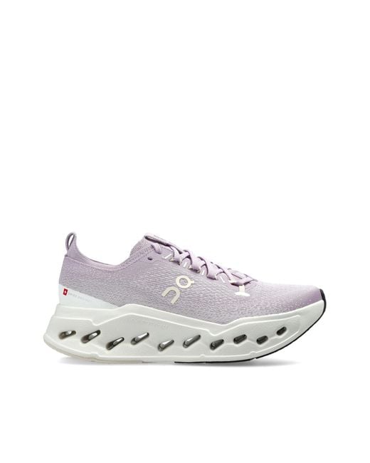 On Shoes White Cloudsurfer Max Sports Shoes