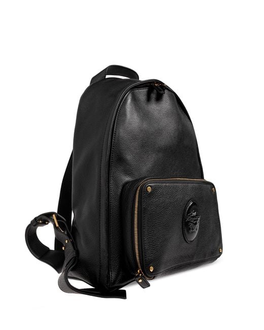 Versace Red Leather Backpack "Lou" for men