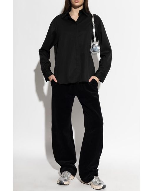 Golden Goose Deluxe Brand Black Wool Shirt