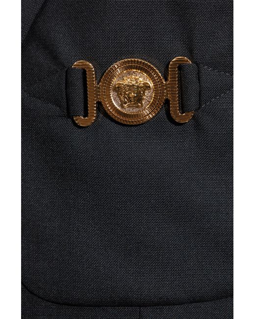 Versace Black Single-Breasted Blazer for men