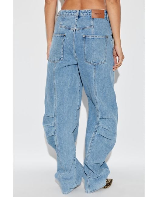 ROTATE BIRGER CHRISTENSEN Blue Jeans With Logo