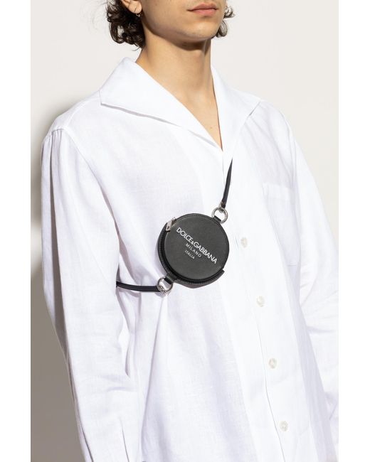 Dolce & Gabbana White Belt Pouch for men