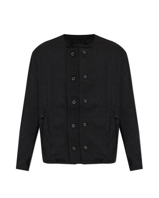 Y-3 Black Button-Up Jacket for men