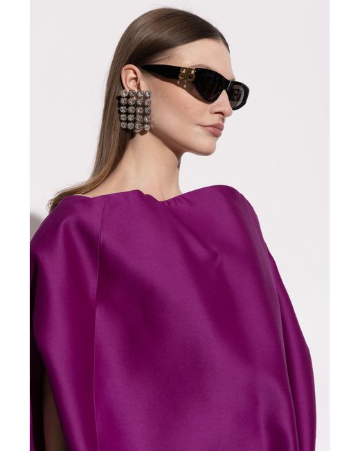 Balenciaga Black 'Dynasty D-Frame' Sunglasses