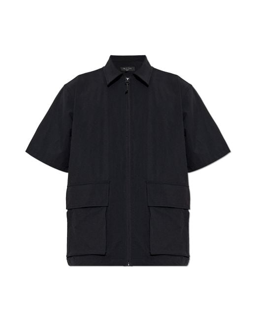 Rag & Bone Black Shirt With Pockets for men