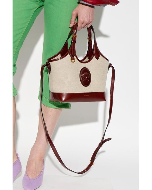 Versace Pink "Rivière Small" Shopper Bag