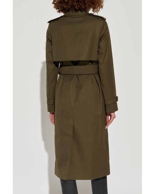 Vintage Green Buberry Trench Coat XS