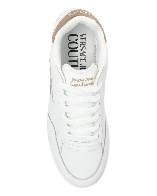 Versace Jeans Couture White Sneakers With Logo
