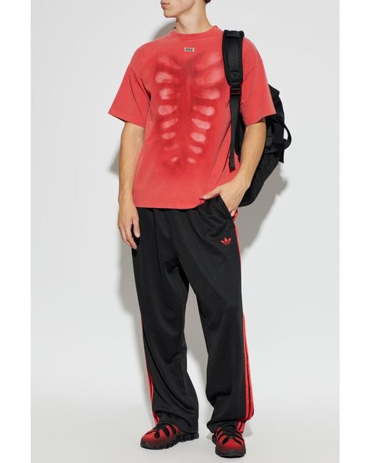 Adidas Originals Black Wide-Leg Sweatpants for men
