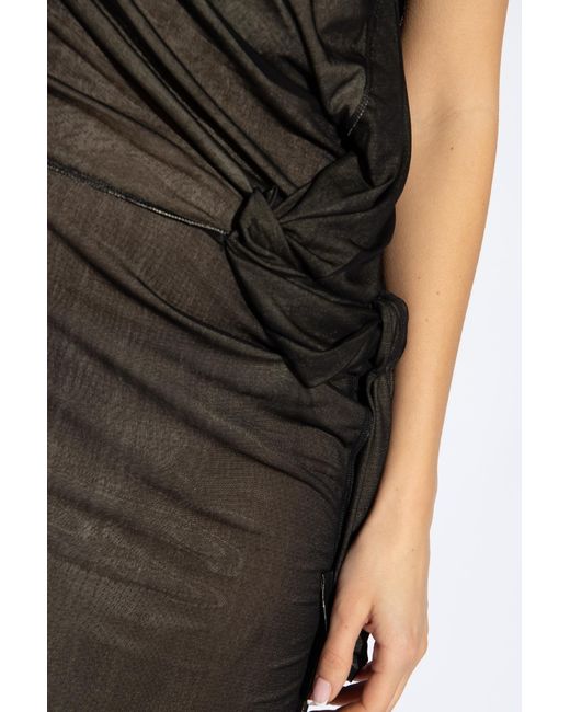 Maison Margiela Black Asymmetrical Dress,