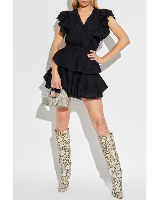 LoveShackFancy Black Dress "Gwen"