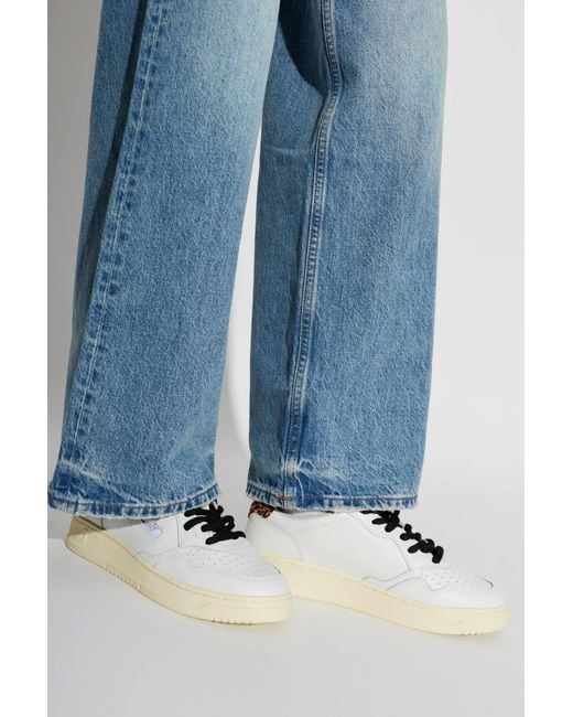 Autry White "Medalist Low" Sports Shoes