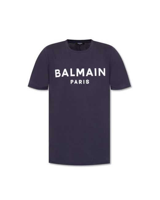 Balmain Cotton T-shirt With Logo in 