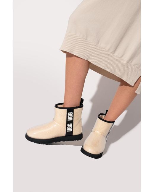 UGG 'classic Clear Mini' Snow Boots in White | Lyst Canada