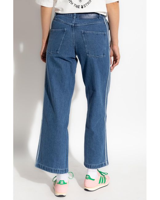Adidas Originals Blue Jeans With Logo