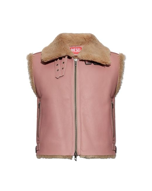DIESEL Pink 'L-Hont' Jacket for men