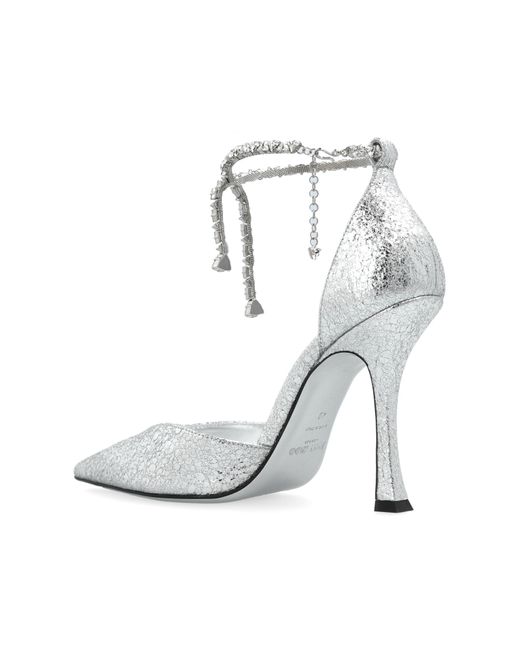 Jimmy Choo White Heeled Shoes 'Stwvie'