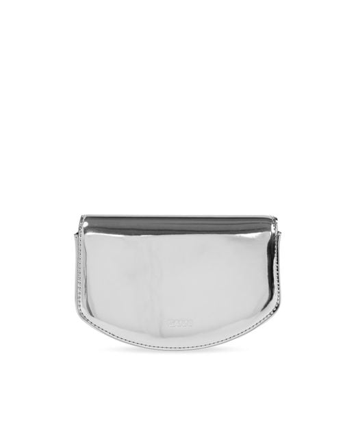 Ganni Black Shoulder Bag "Apo-G Mini"
