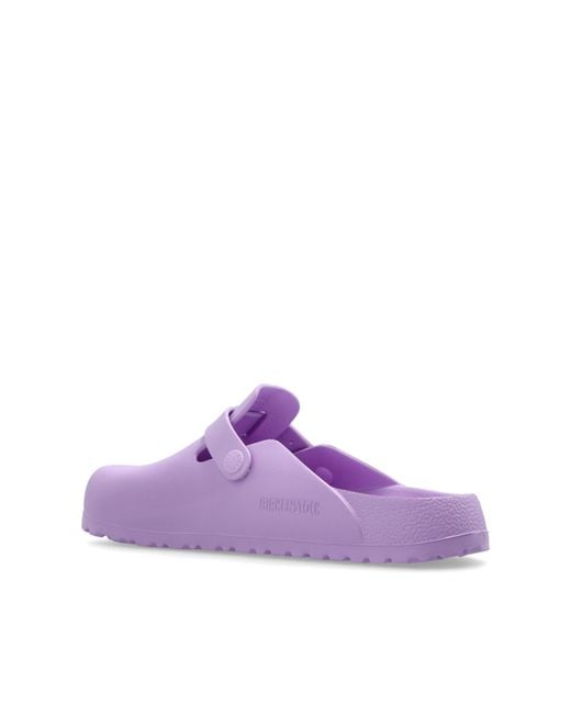 Birkenstock Purple 'Boston Eva' Slides