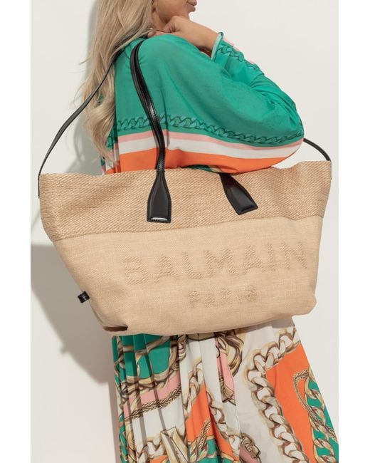 Balmain Natural Shopper-Type Bag