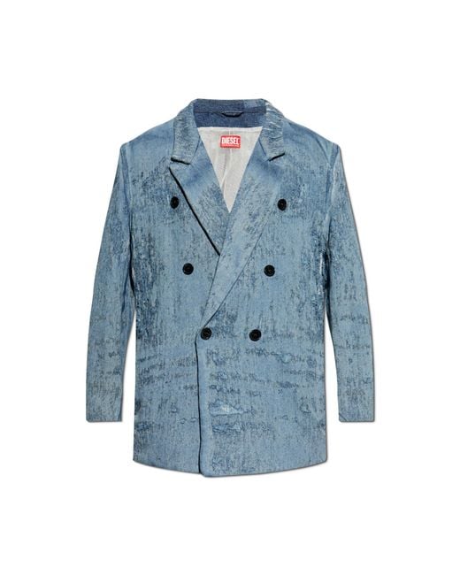 DIESEL Blue Denim Jacket D-Pekka-Fsg2
