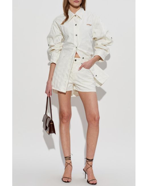 Off-White c/o Virgil Abloh White Shirt With Monogram