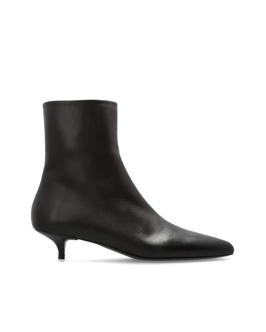 Marsèll Black 'Longiforma' Heeled Ankle Boots
