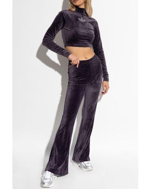 adidas velvet top