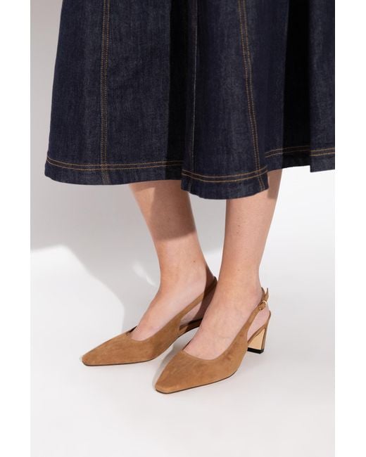 Stuart Weitzman Brown "Heeled Shoes 'Stassi'