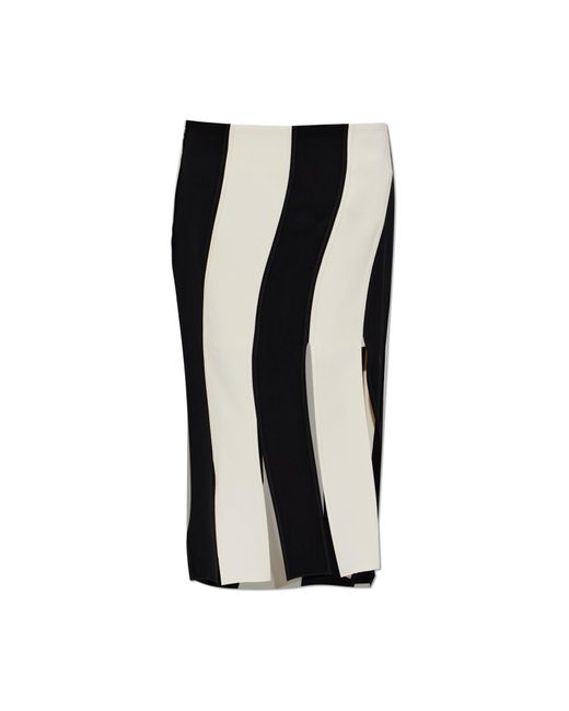 Entire studios Black Striped Skirt