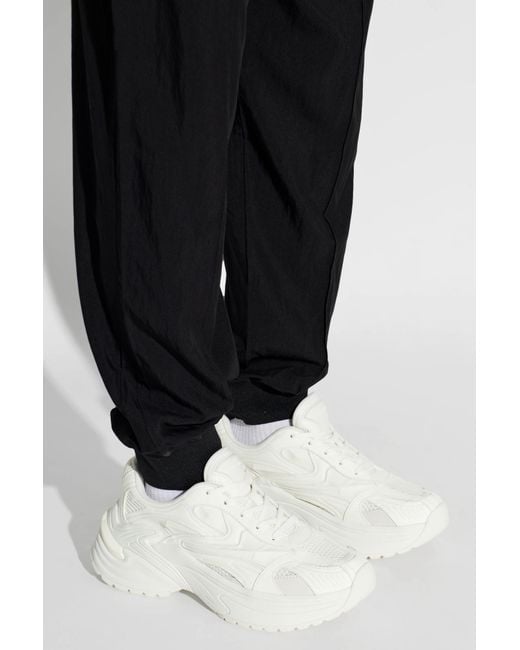 Emporio Armani White Sports Shoes With Logo for men