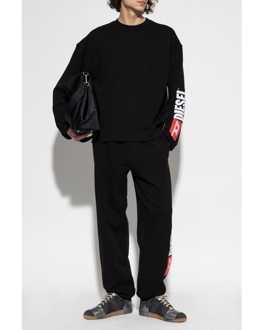 DIESEL Black Sweatpants 'P-Marky-Div' for men