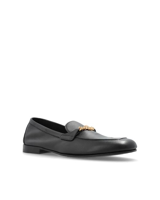 Versace Black Loafers Type Shoes