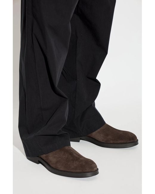 Tod's Brown Suede Ankle Boots for men