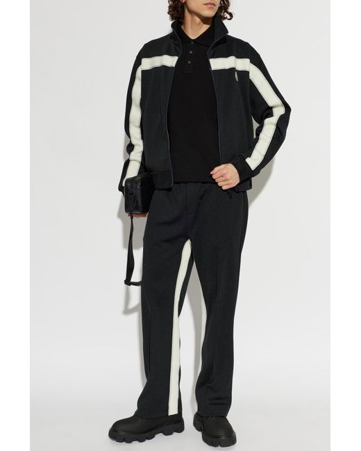 Moncler Black Wide-Leg Sweatpants for men