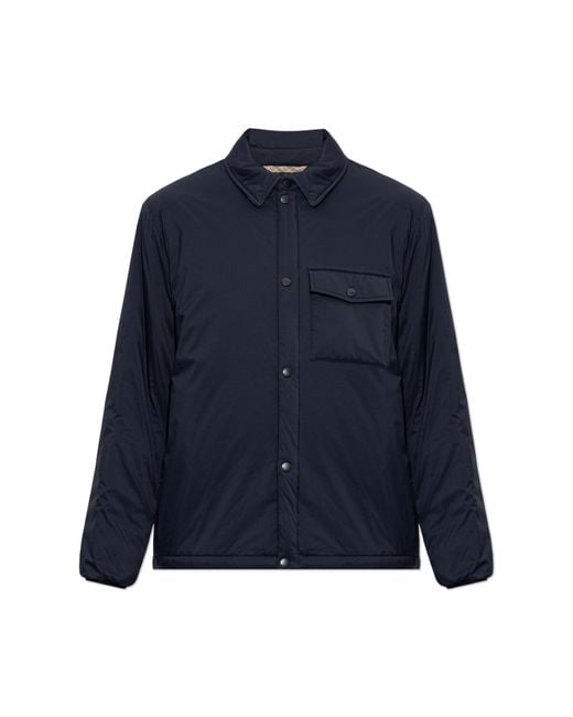 Burberry Blue Insulated Jacket "Dalewood" for men