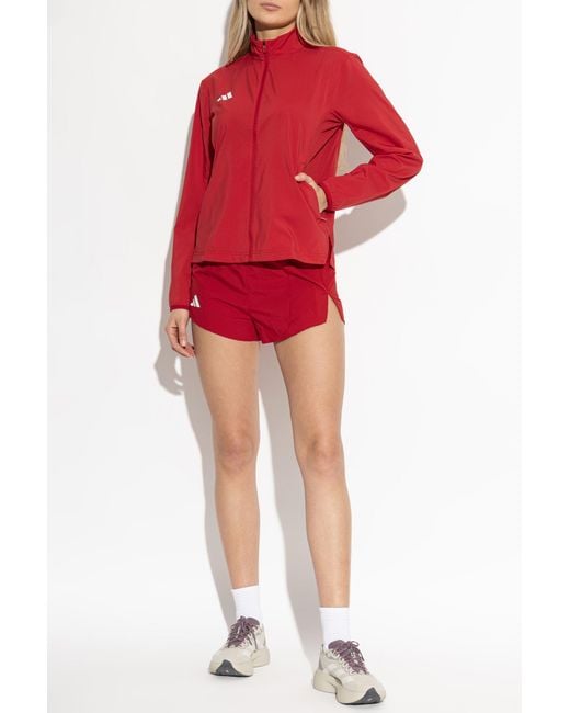 Adidas Originals Red Jacket From The Adizero Collection