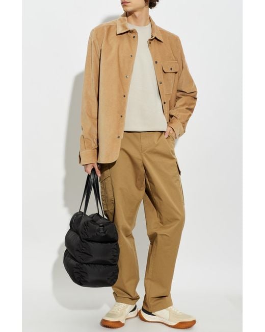 Moncler Natural Corduroy Shirt for men