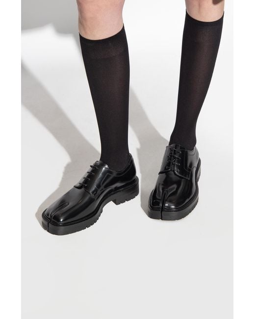 Maison Margiela Black 'Tabi' Derby Shoes
