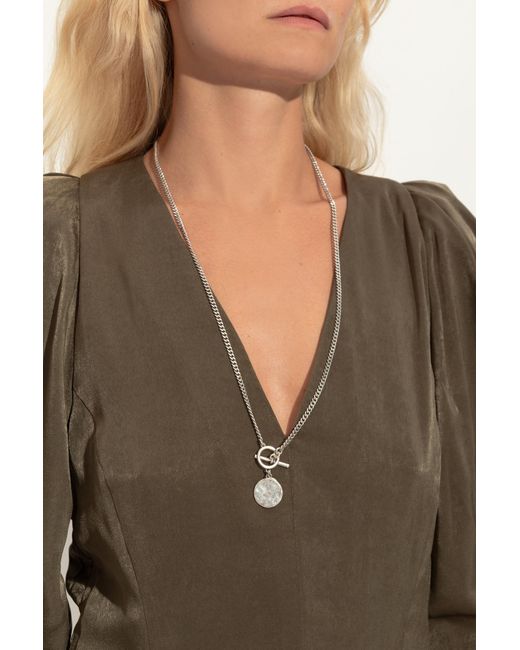 AllSaints White Necklace With Pendants