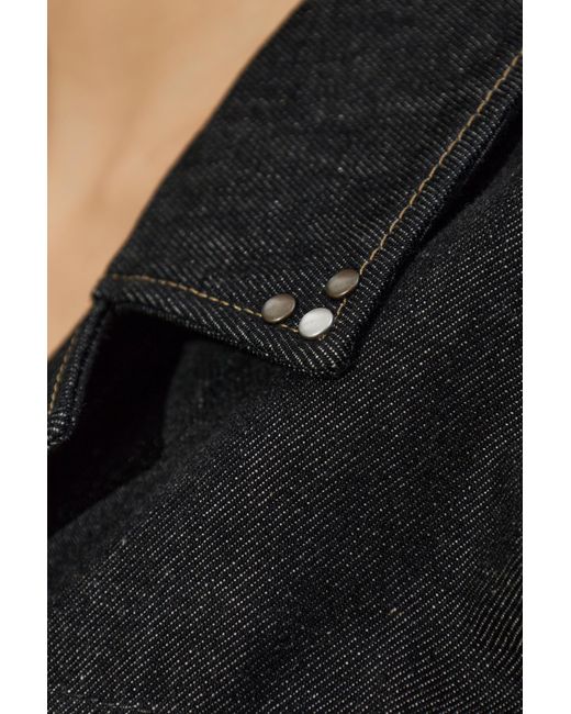 Lemaire Black Denim Jacket