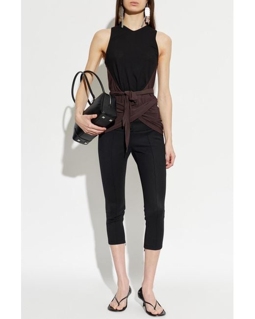 Lemaire Black Asymmetric Top