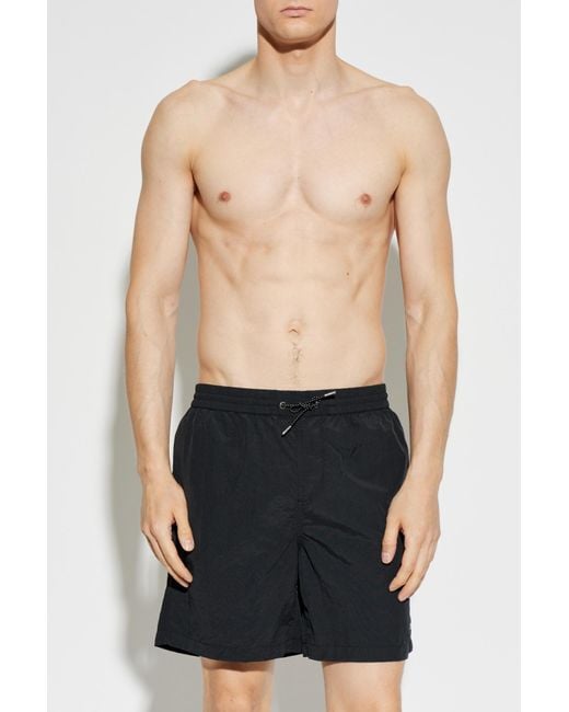 AllSaints Black Swim Shorts 'Mikro' for men