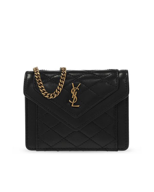 Saint Laurent Black Micro Gaby Quilted Leather Shoulder Bag