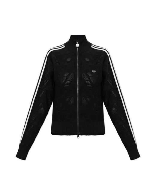 Adidas Originals Black Sweatshirt With Logo Applique