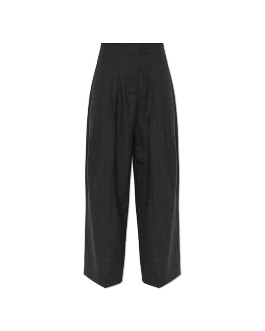Studio Nicholson Black Wool Trousers 'Lira'